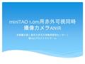 MiniTAO 1.0m 用赤外可視同時 撮像カメラ ANIR 本原顕太郎（東京大学天文学教育研究センター） 他 TAO プロジェクトチーム.