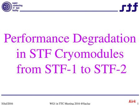 Performance Degradation in STF Cryomodules from STF-1 to STF-2