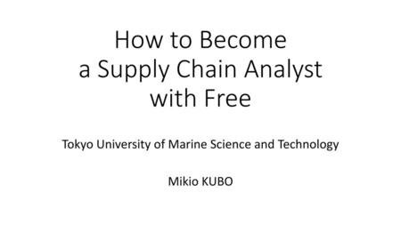 How to Become a Supply Chain Analyst with Free
