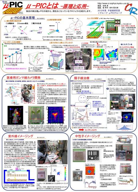 TPC(Time Projection Chamber) 慶応大学医学部、京大医学部、薬学部、法政大学、日立メディコと共同開発