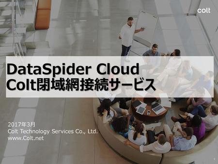 DataSpider Cloud Colt閉域網接続サービス