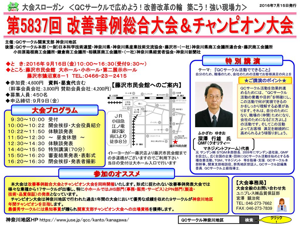 大会スローガン ｑｃサークルで広めよう 改善改革の輪 築こう 強い現場力 Ppt Download