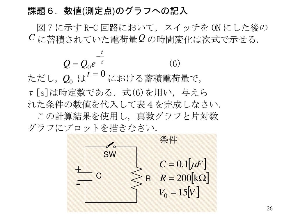 電気基礎実験 グラフ処理 Ppt Download