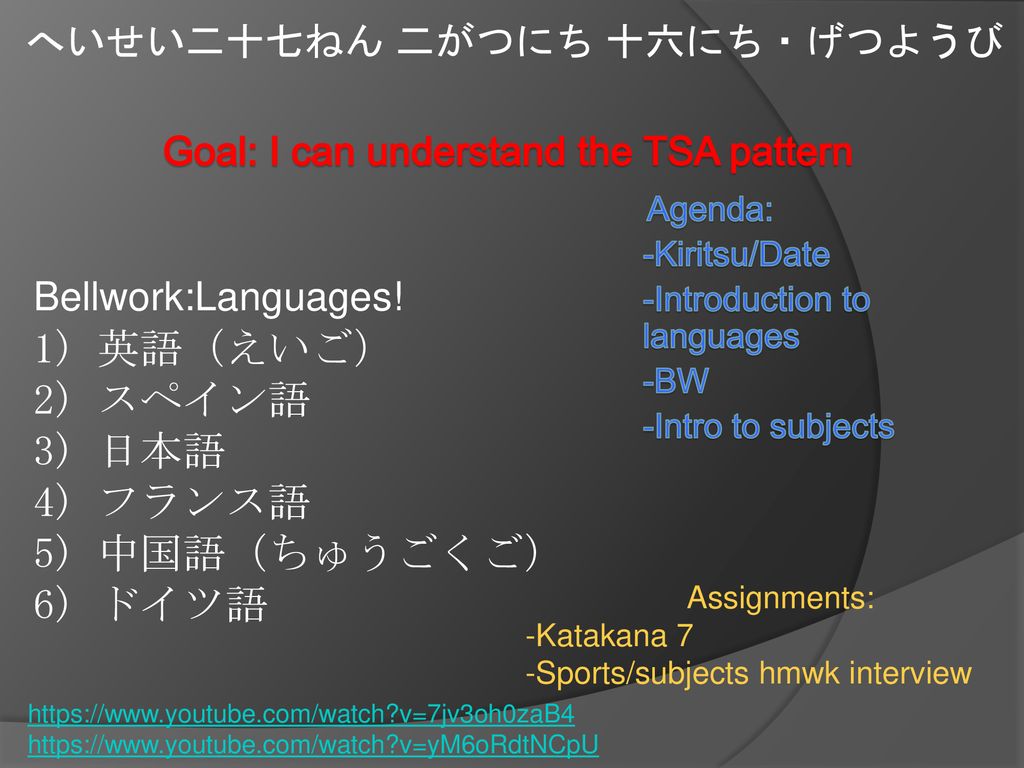 1 英語 えいご 2 スペイン語 3 日本語 4 フランス語 5 中国語 ちゅうごくご 6 ドイツ語 Ppt Download