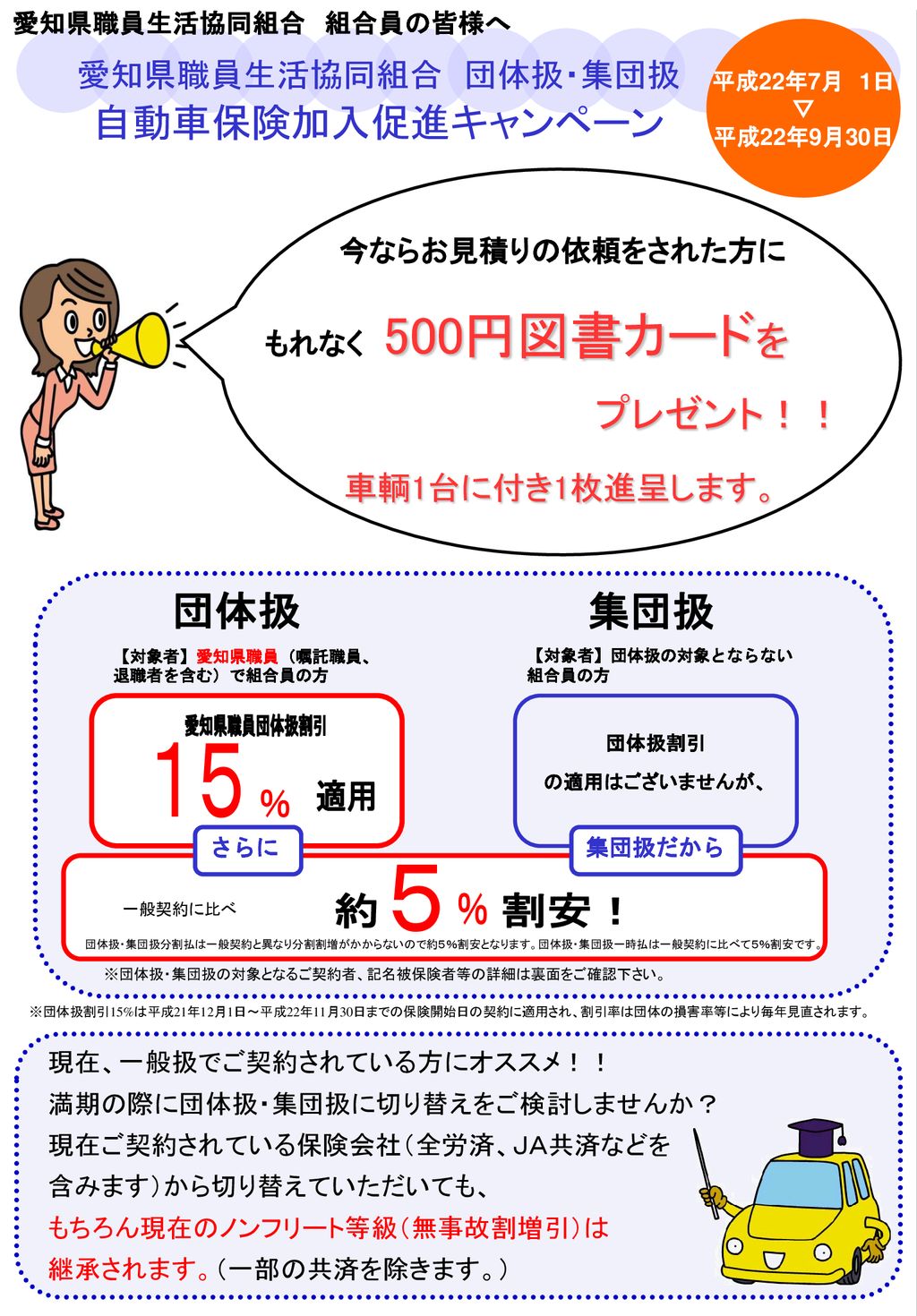 愛知県職員生活協同組合 団体扱 集団扱 自動車保険加入促進キャンペーン Ppt Download