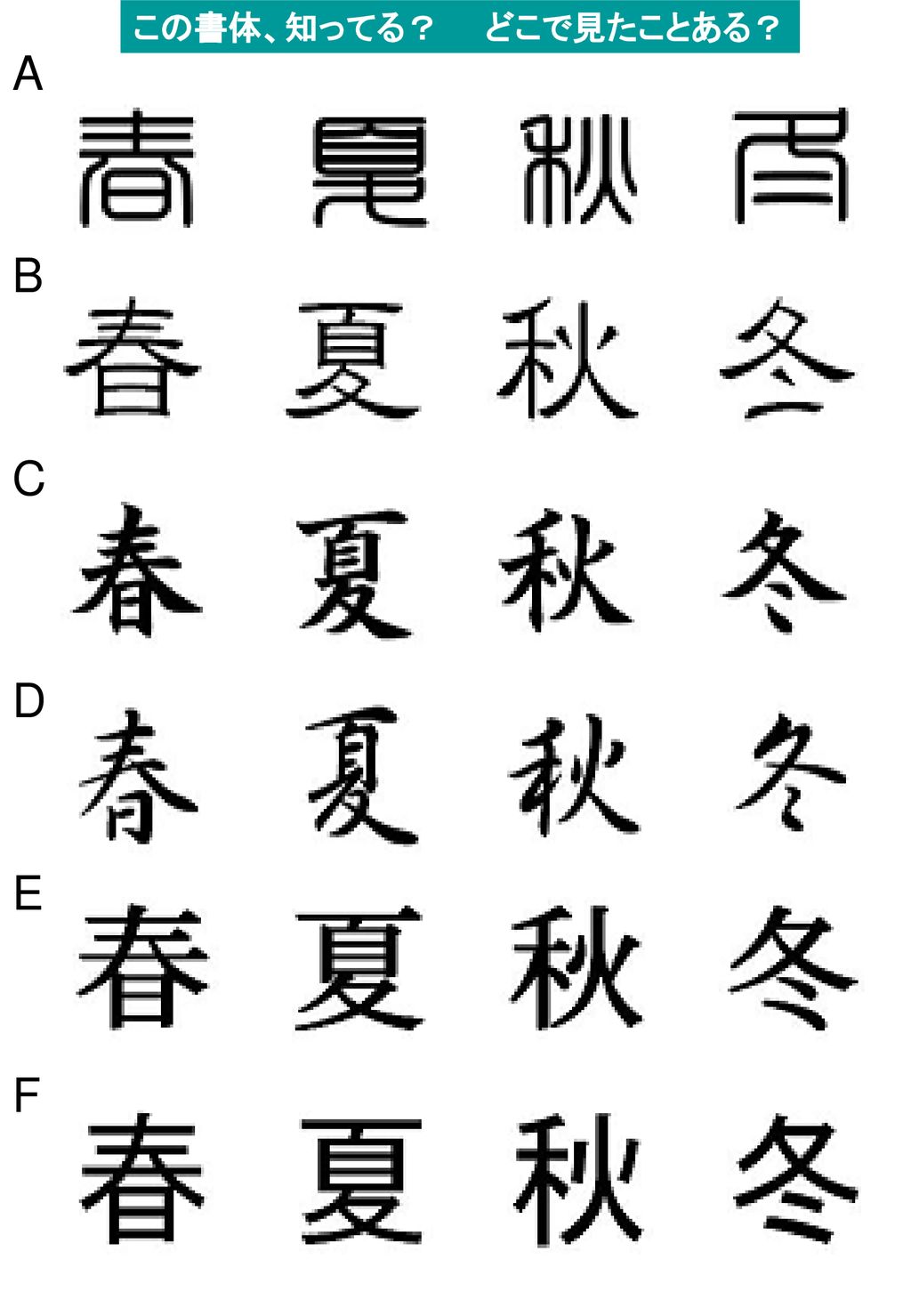 この書体 知ってる どこで見たことある Ppt Download