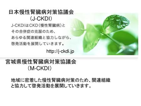 日本慢性腎臓病対策協議会 （J-CKDI）