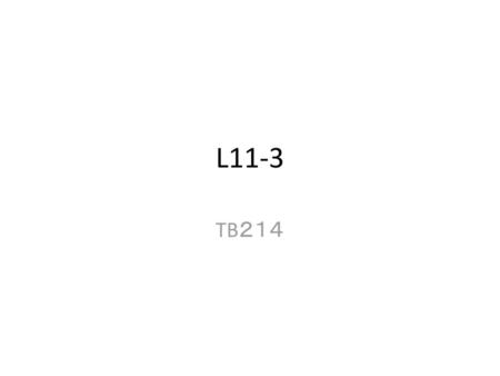 L11-3 TB２１４.