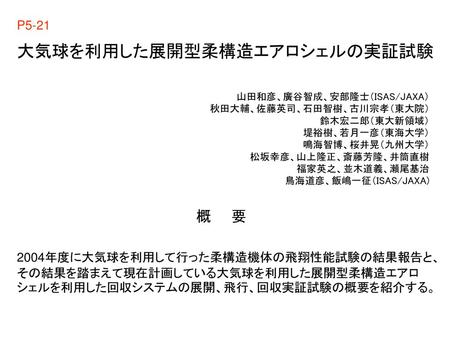 大気球を利用した展開型柔構造エアロシェルの実証試験