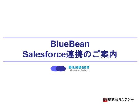 BlueBean Salesforce連携のご案内