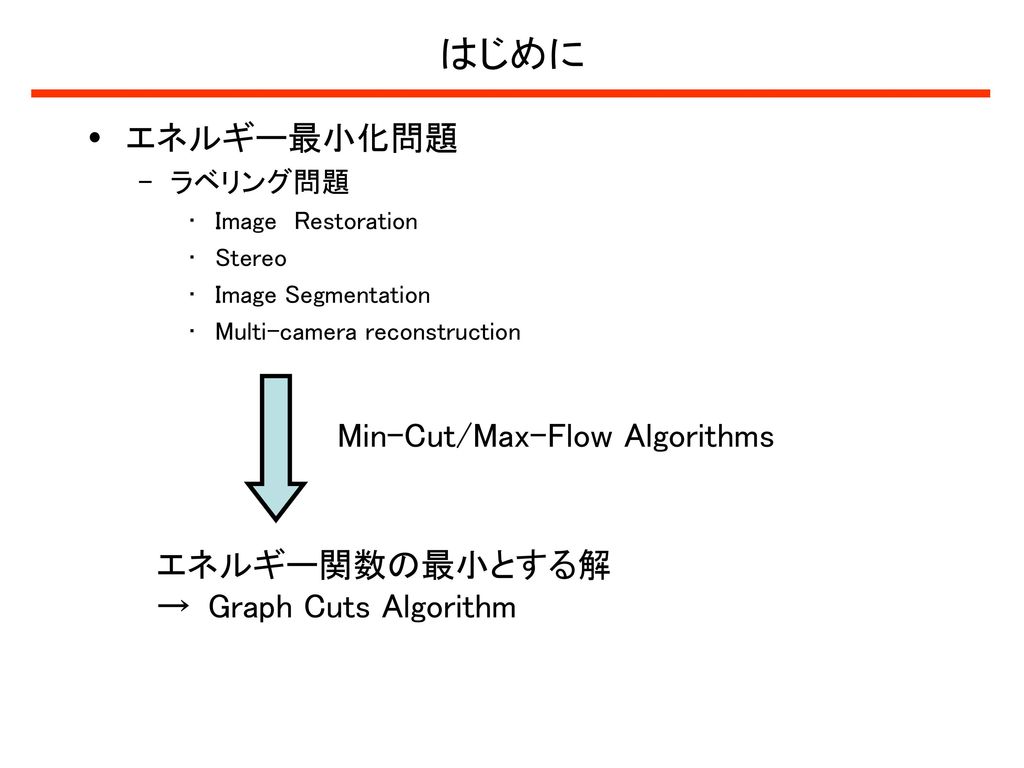 Min-Cut/Max-Flow Algorithms