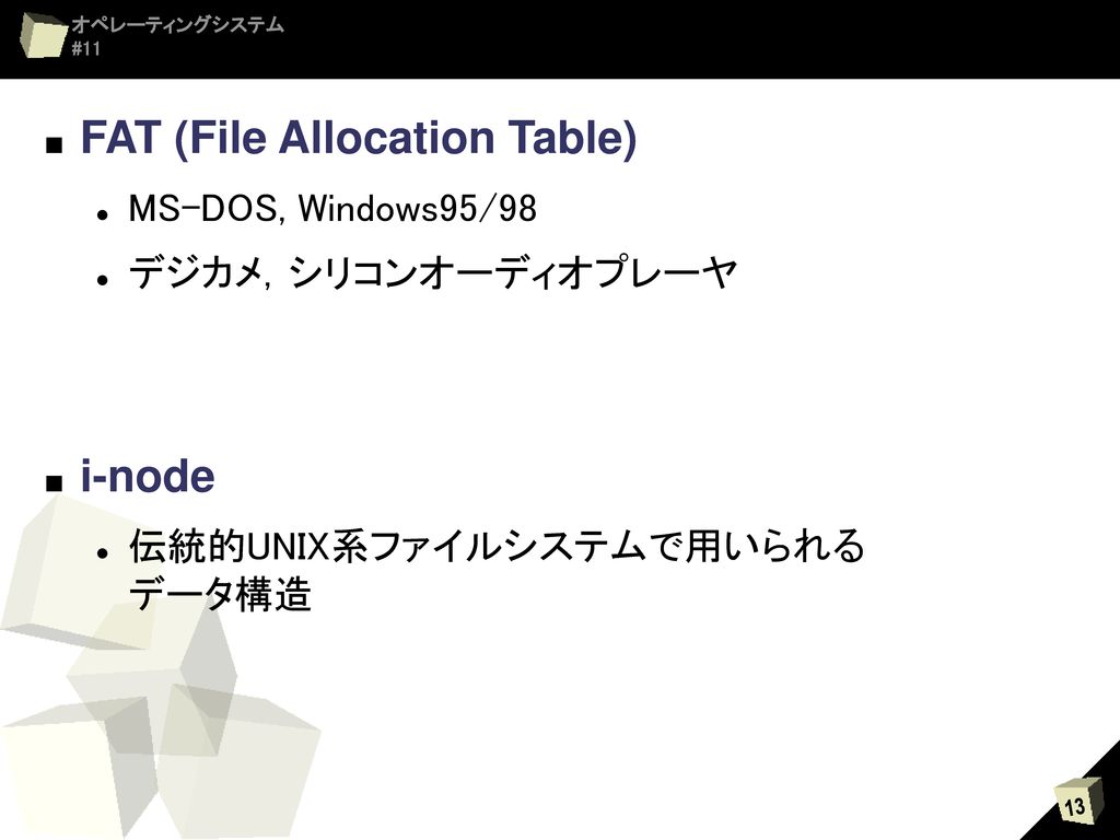 FAT (File Allocation Table)
