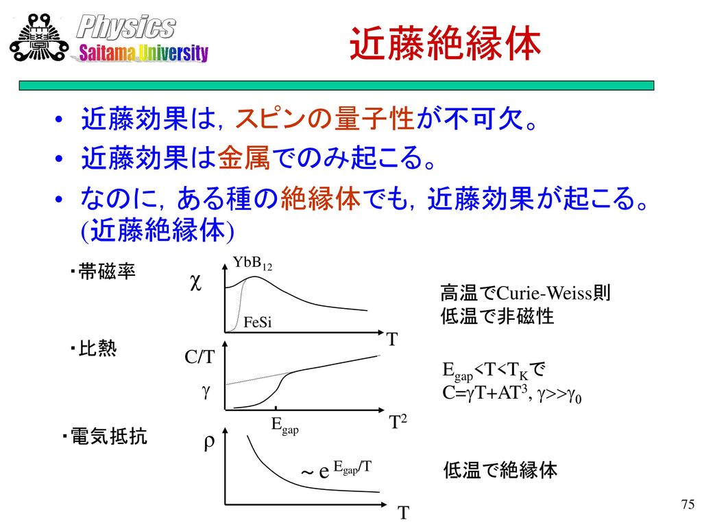 p波(f波)超伝導体：UPt3 Possibility of Coexistence of Bulk Superconductivity and Spin Fluctuations in UPt3.