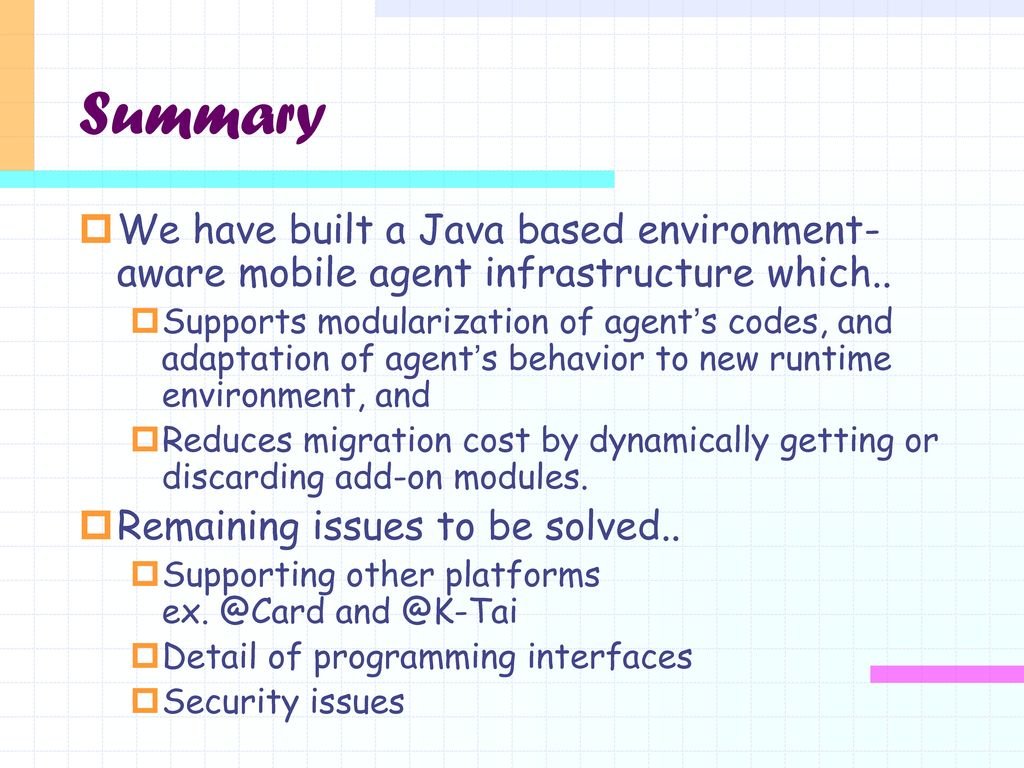 Mobile Programming 第7回 移動エージェント Ppt Download