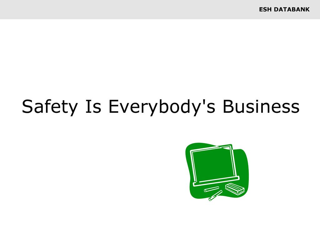 Safety Is Everybody s Business