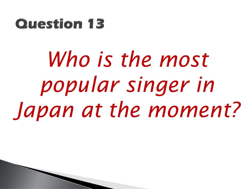 Who is the most popular singer in Japan at the moment