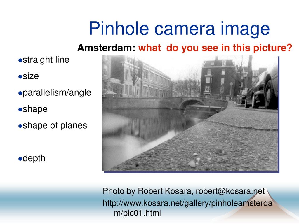 Pinhole camera image Amsterdam: what do you see in this picture