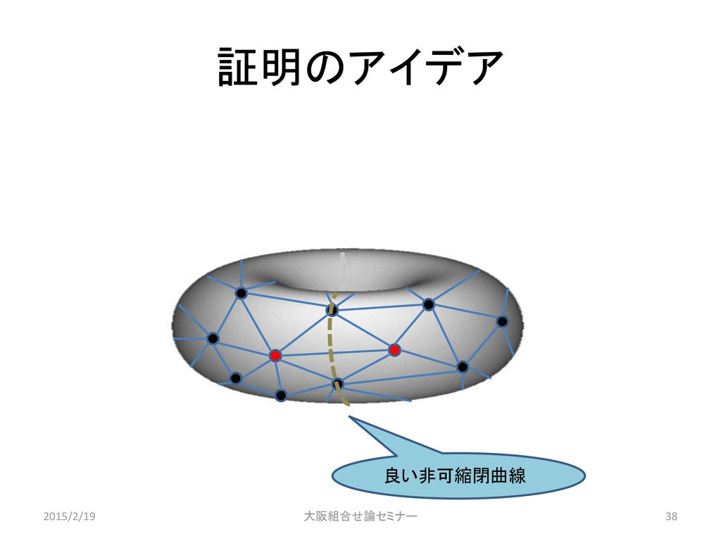 証明のアイデア 良い非可縮閉曲線 2015/2/19 大阪組合せ論セミナー