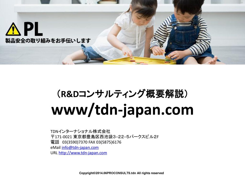 （R&Dコンサルティング概要解説） www/tdn-japan.com