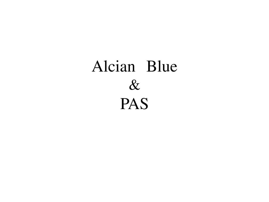 Alcian Blue & PAS