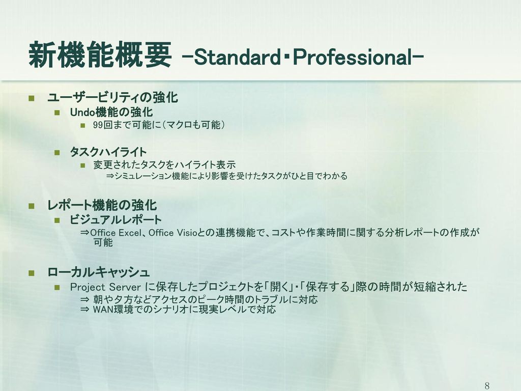 新機能概要 -Standard・Professional-