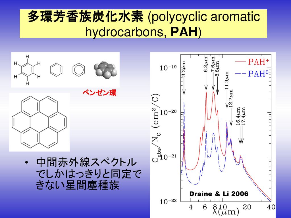 多環芳香族炭化水素 (polycyclic aromatic hydrocarbons, PAH)
