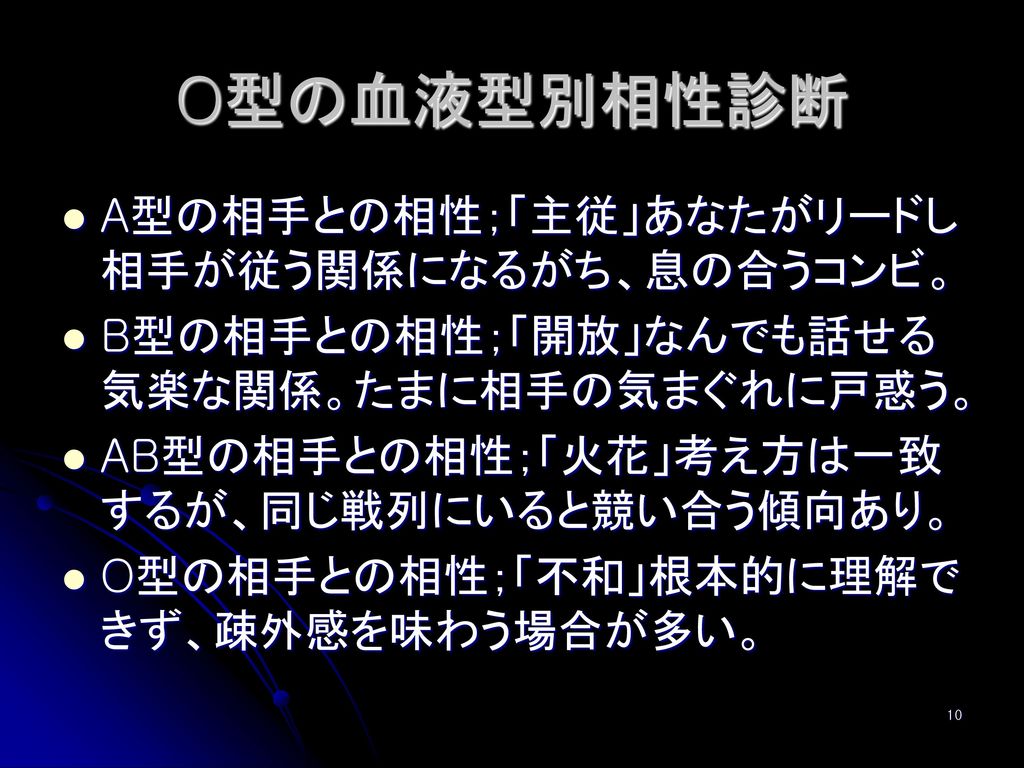 血液型別恋愛パターンに関する考察 ２０１０ ０６ １０ 経営学部 経営学科 ｍｇ８０６２李 ミヌ Ppt Download