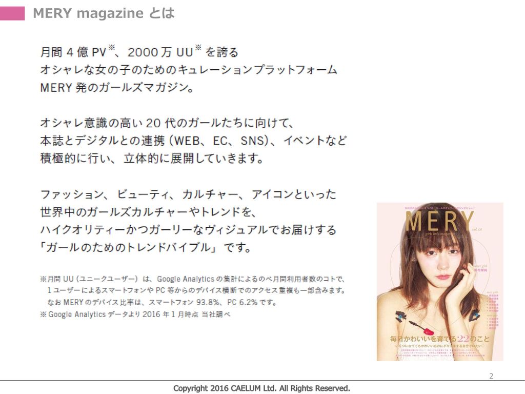 広告企画 10 1 12 1発売号 Mery App Magazine Ppt Download