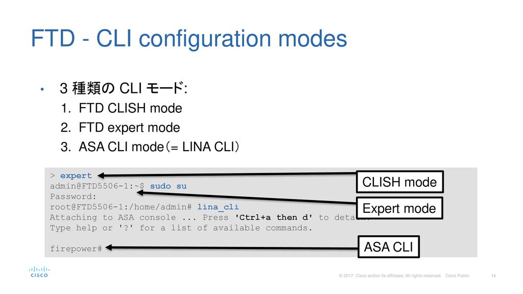 FTD - CLI configuration modes