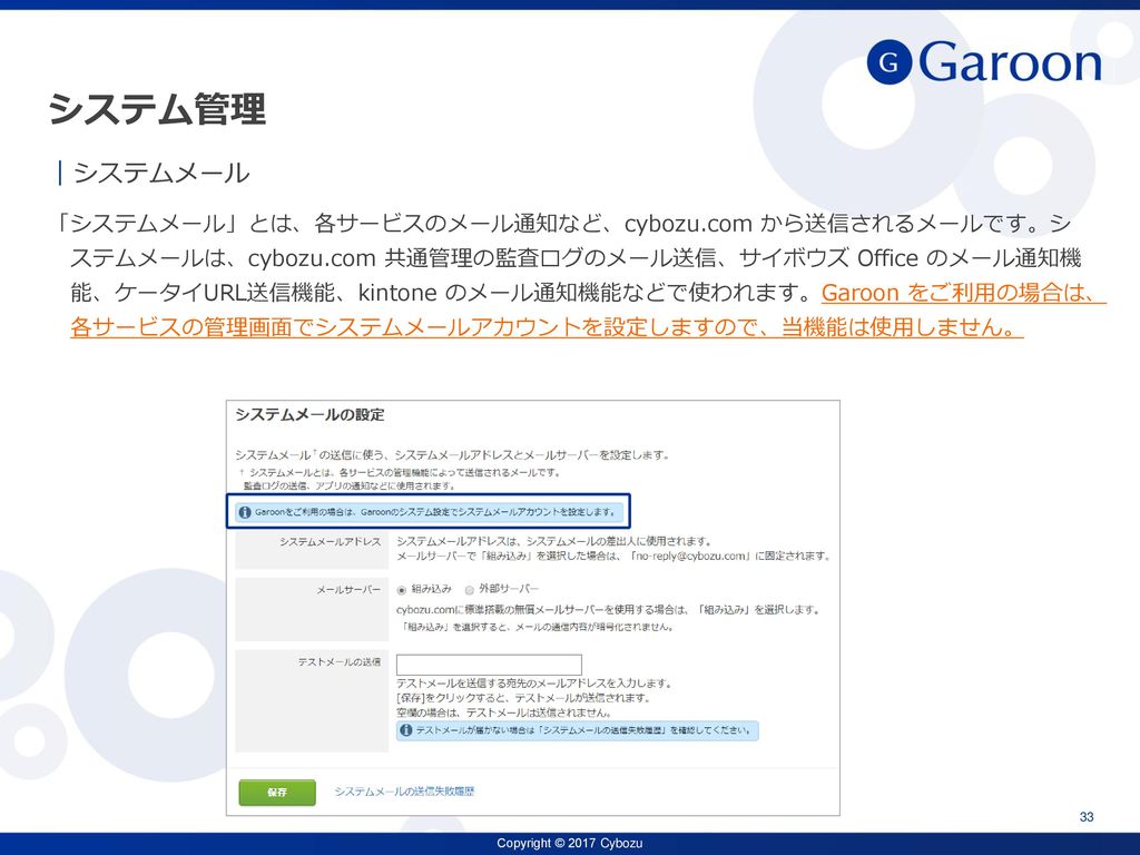 クラウド版 Garoon 管理機能説明資料 サイボウズ株式会社 Ppt Download