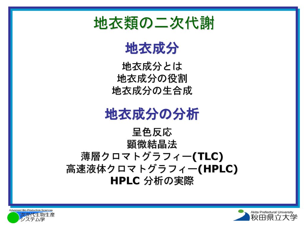 生命科学特別講義 １ 地衣類概説 9 4 ２ 地衣類概説 9 4 ３ 地衣類の分類 系統と進化 9 4 Ppt Download