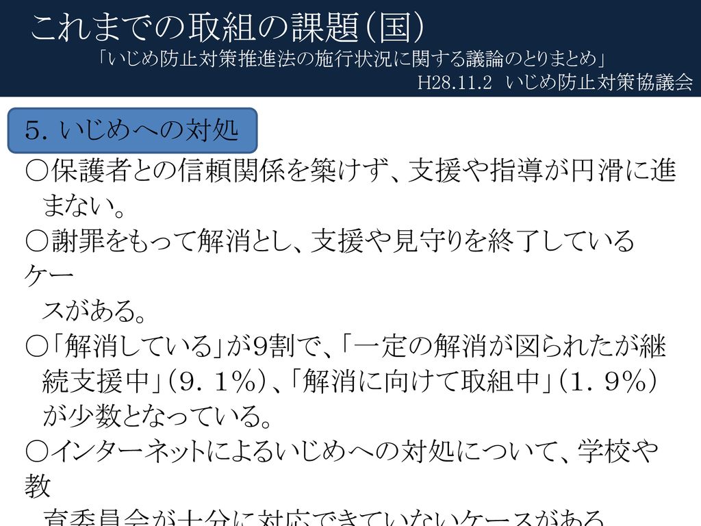 高知県いじめ防止基本方針の 改定について 高知県教育委員会事務局人権教育課 Ppt Download