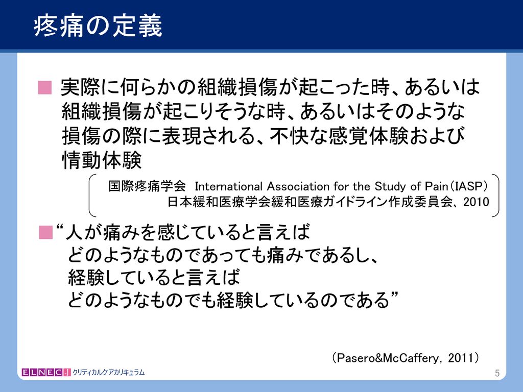 疼痛管理 モジュール 2 End-of-Life Nursing Education Consortium Japan - ppt download