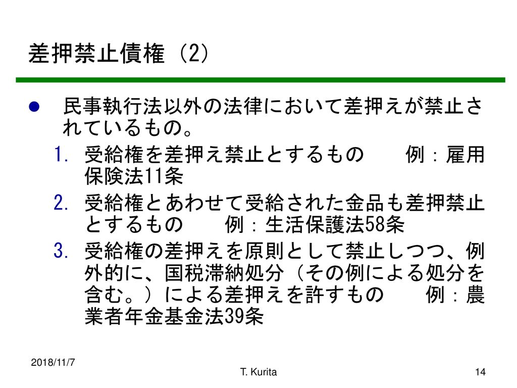 2005年度 民事執行 保全法講義 秋学期 第9回 関西大学法学部教授 栗田 隆 Ppt Download