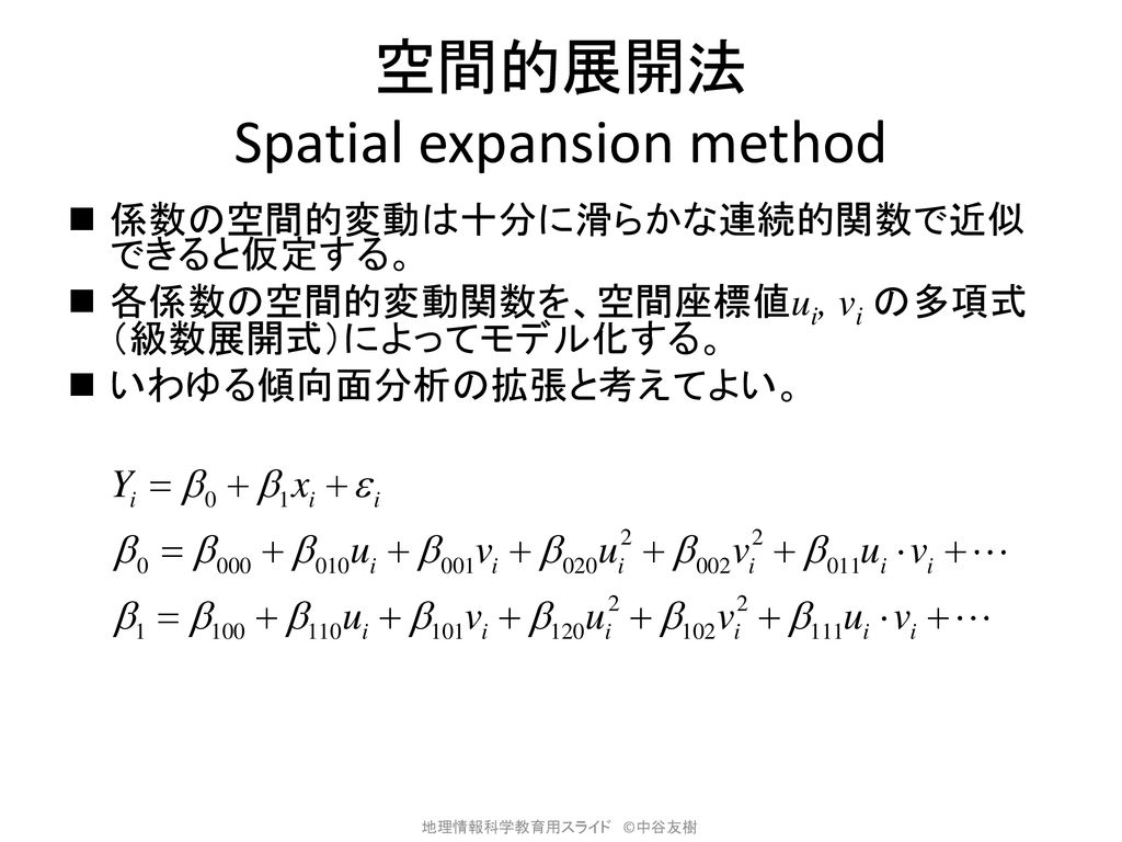 空間的展開法 Spatial expansion method