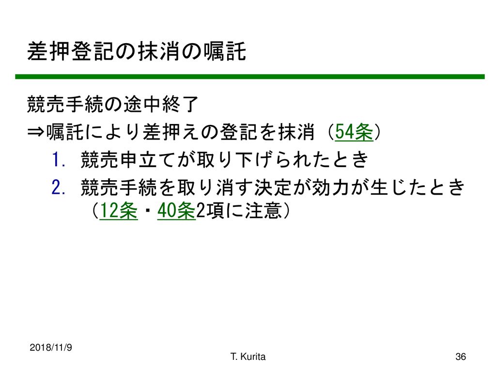 2005年度 民事執行 保全法講義 秋学期 第1回 関西大学法学部教授 栗田 隆 Ppt Download