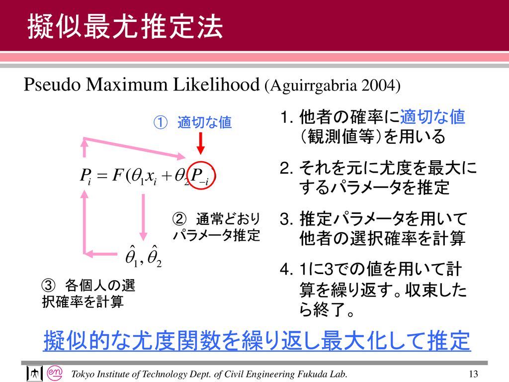 ゲーム論的交通均衡モデルと パラメータ推定手法 Ppt Download