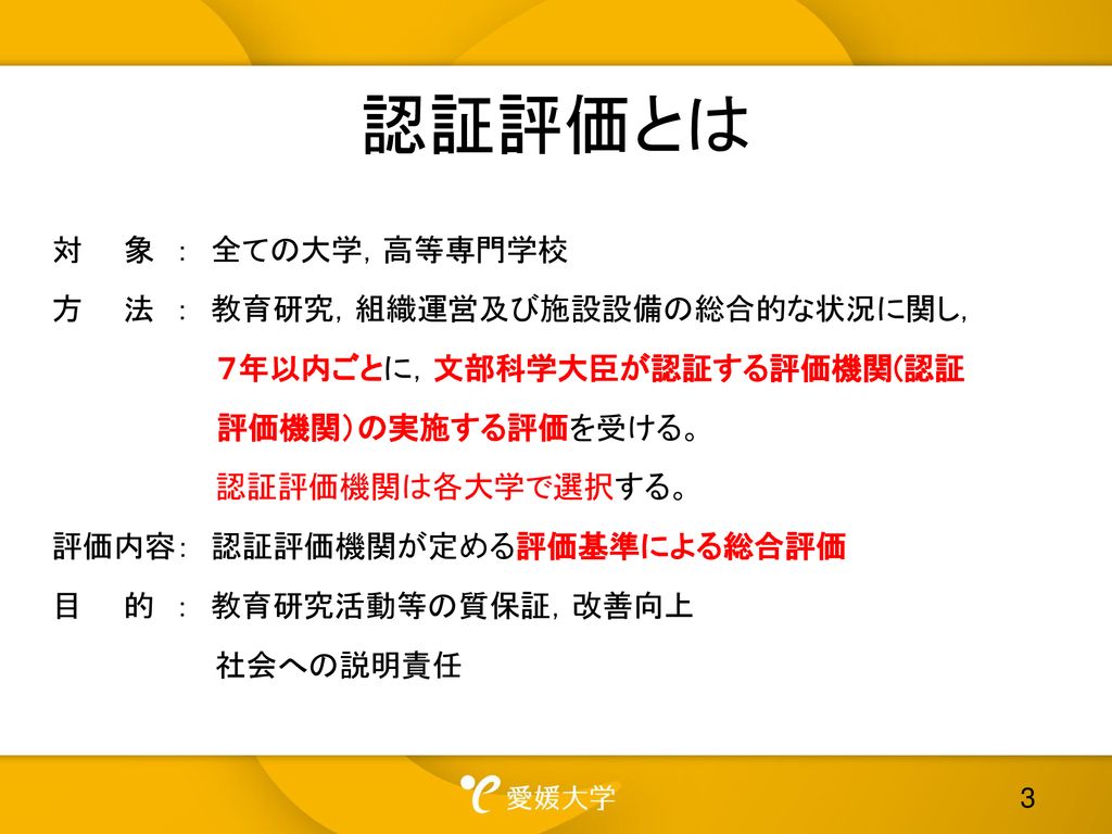 認証評価説明会第１部 認証評価の概要 平成24年1月30日 自己点検評価室 Ppt Download