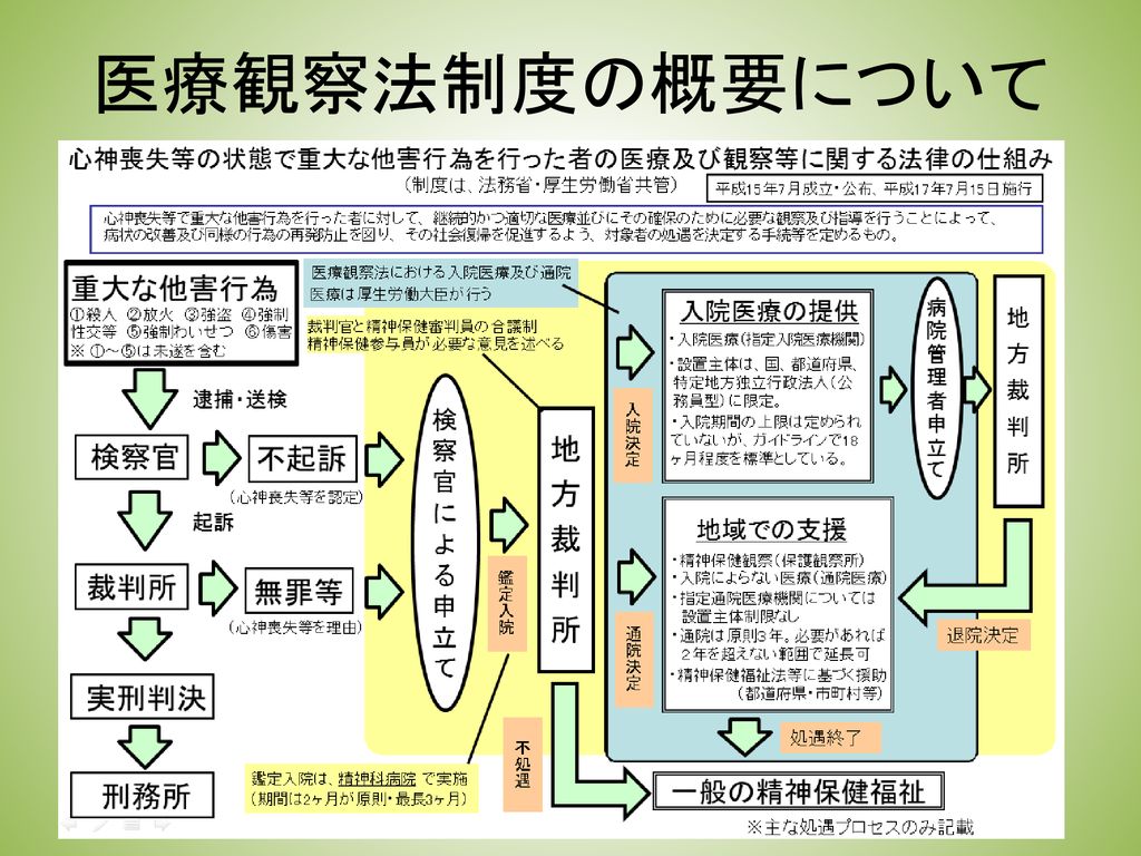 司法精神科領域における作業療法 医療観察法における作業療法士の役割と 関連する領域における経験より Ppt Download