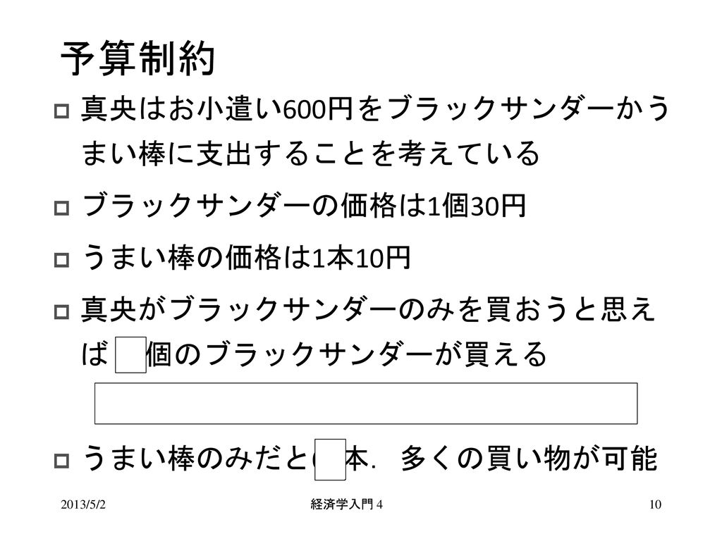 経済学入門 4 丹野忠晋 跡見学園女子大学マネジメント学部 13年5月2日 Ppt Download