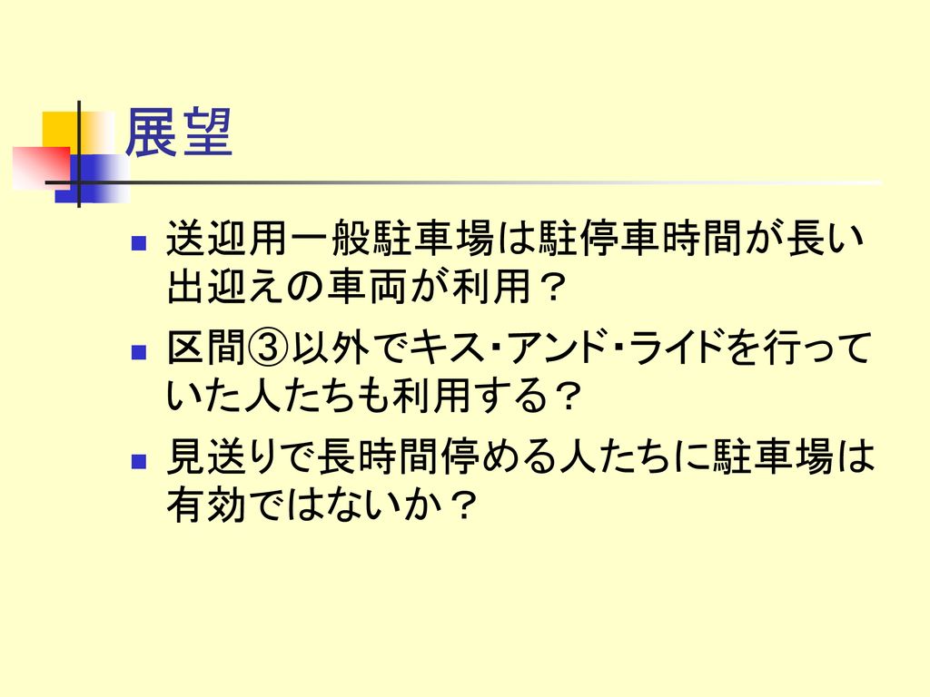 駅前でキスをしないで つくば駅前広場送迎用一般駐車場 効果検証 Ppt Download