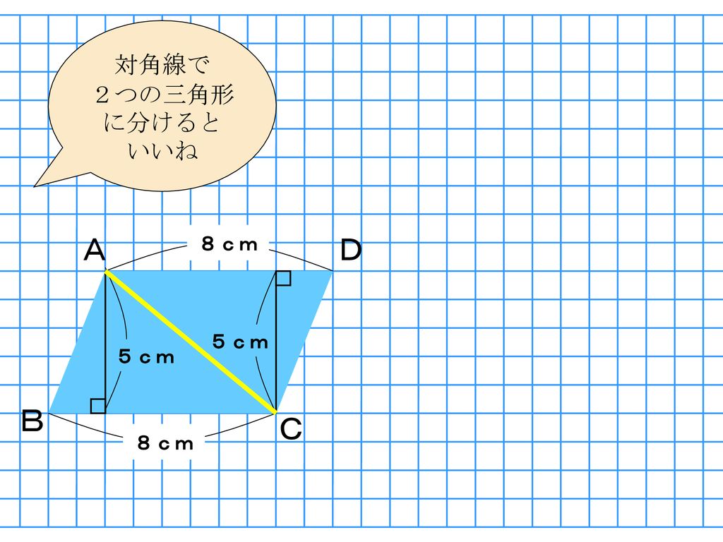 小学校算数 ５年 平行四辺形 の面積 Ppt Download